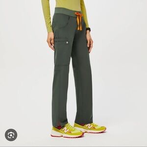 Figs Moss Green Scrub Pants